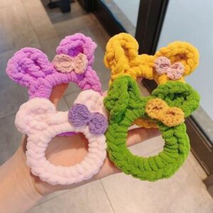 Crochet Bunny Scrunchie | Bunny Scrunchie | Little Unicorn | Little Unicorn Scrunchies | Cute Scrunchies | Soft Scrunchies | Scrunchies for baby